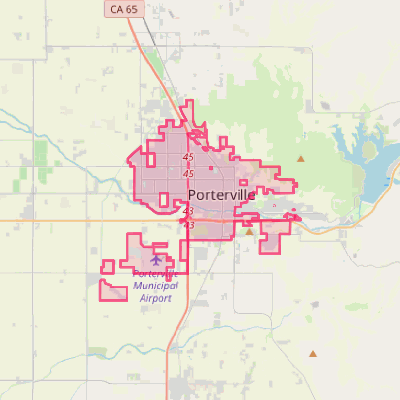Map of Porterville