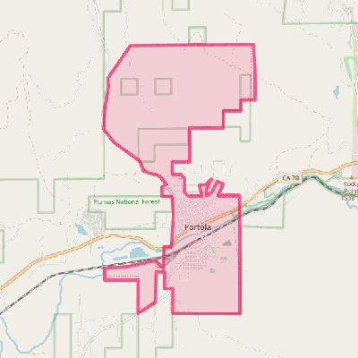 Map of Portola