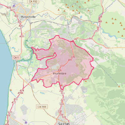 Map of Prunedale