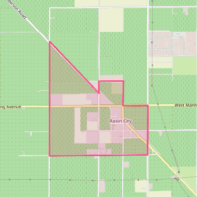 Map of Raisin City