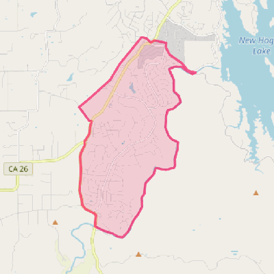 Map of Rancho Calaveras