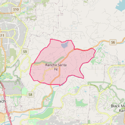 Map of Rancho Santa Fe