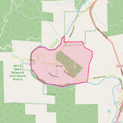 Map of Redway