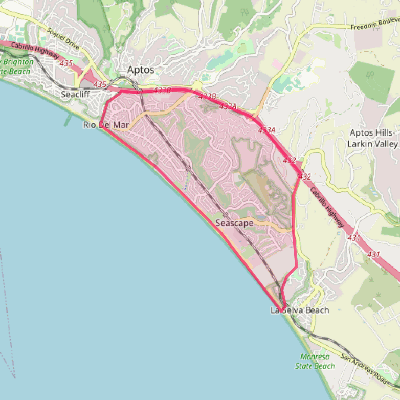 Map of Rio del Mar