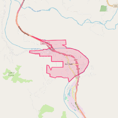 Map of Rio Dell