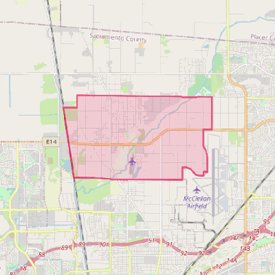 Map of Rio Linda