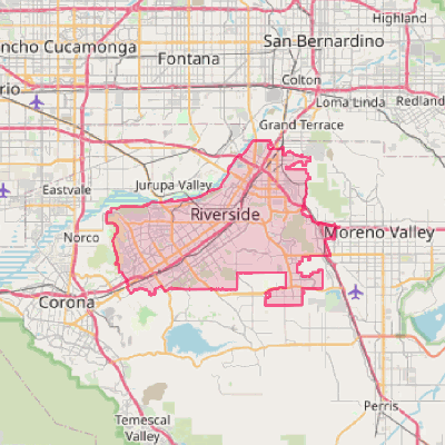 Map of Riverside