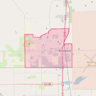 Map of Rosamond