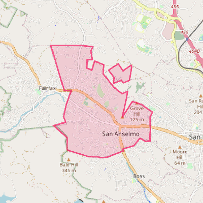 Map of San Anselmo