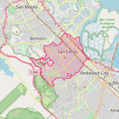 Map of San Carlos