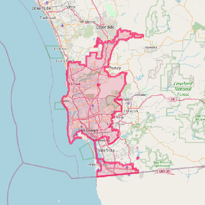 Map of San Diego