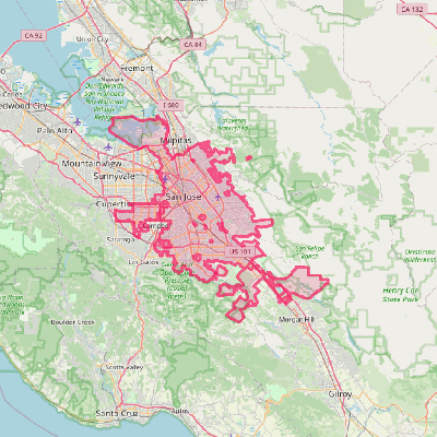 Map of San Jose