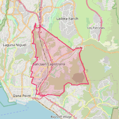 Map of San Juan Capistrano