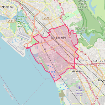 Map of San Leandro