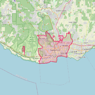 Map of Santa Cruz