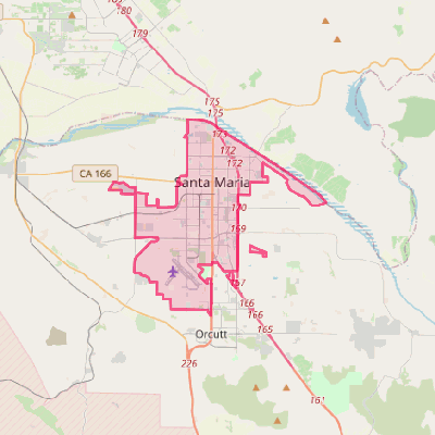 Map of Santa Maria