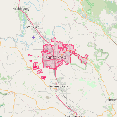 Map of Santa Rosa