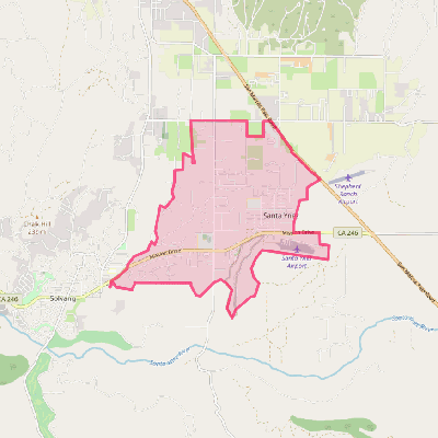 Map of Santa Ynez