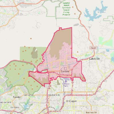 Map of Santee