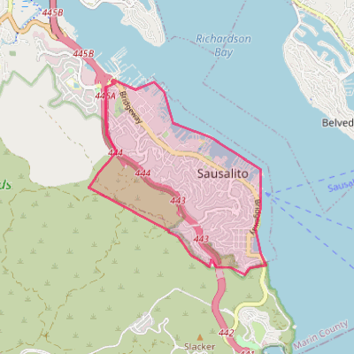 Map of Sausalito