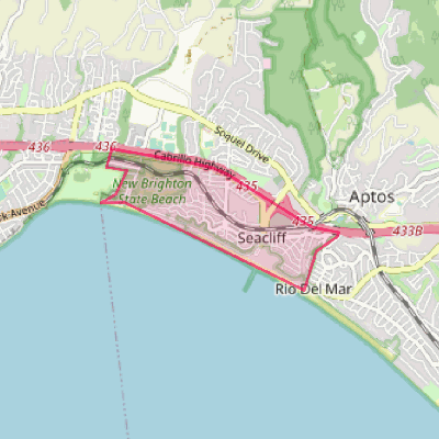 Map of Seacliff