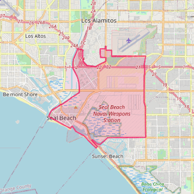 Map of Seal Beach