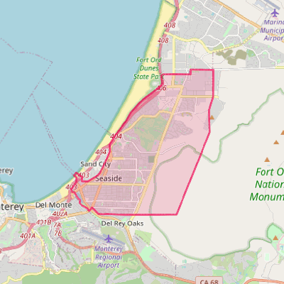 Map of Seaside