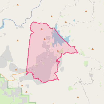 Map of Shaver Lake