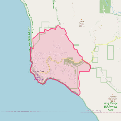 Map of Shelter Cove
