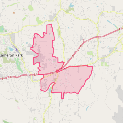 Map of Shingle Springs