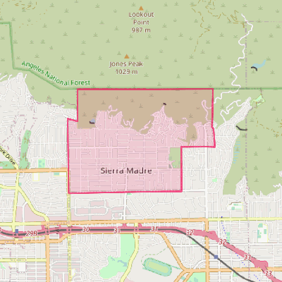 Map of Sierra Madre