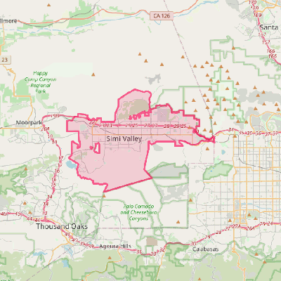 Map of Simi Valley