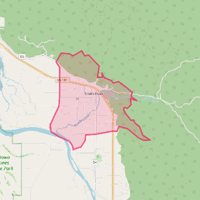 Map of Smith River