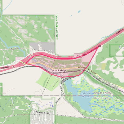 Map of Soda Springs