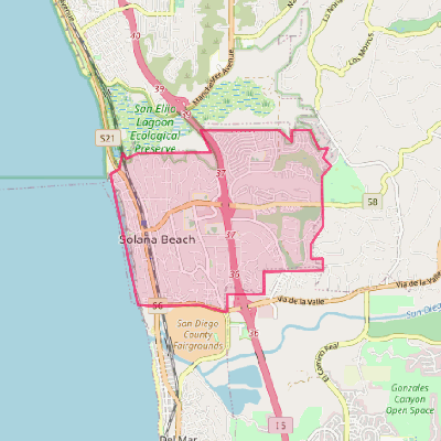 Map of Solana Beach