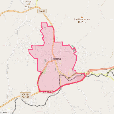 Map of Sonora