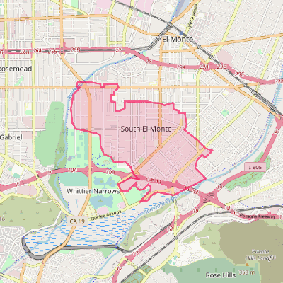 Map of South El Monte