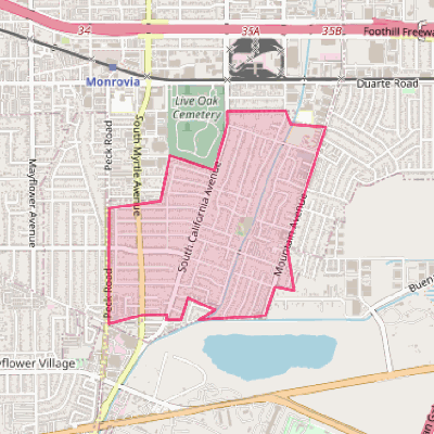 Map of South Monrovia Island