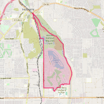 Map of Spring Valley Lake