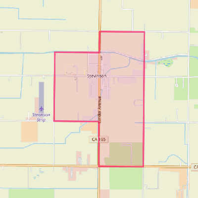 Map of Stevinson