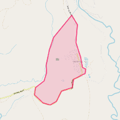 Map of Stirling City