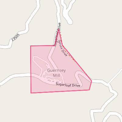 Map of Sugarloaf Saw Mill