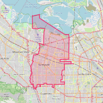 Map of Sunnyvale