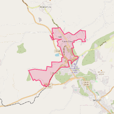 Map of Sutter Creek