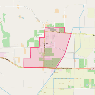 Map of Sutter