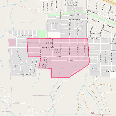 Map of Taft Heights