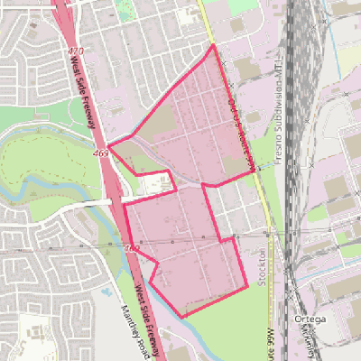 Map of Taft Mosswood