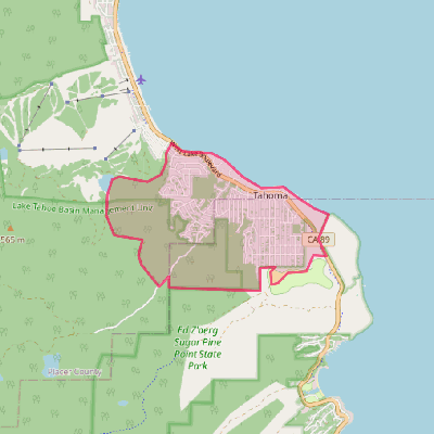 Map of Tahoma