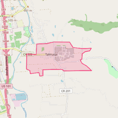 Map of Talmage