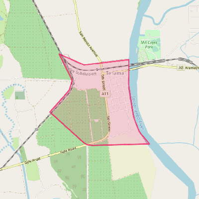 Map of Tehama